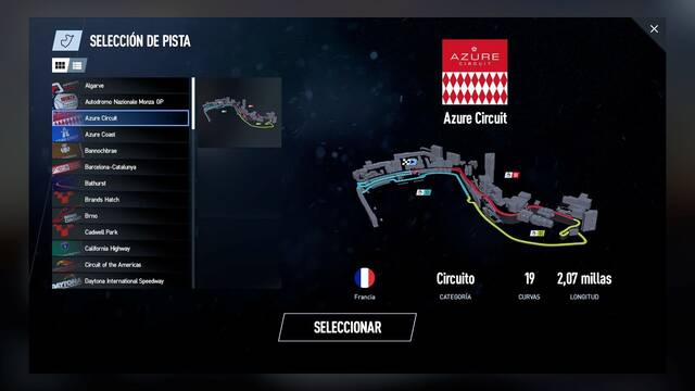 Project Cars 2 - Circuitos - AZURE CIRCUIT