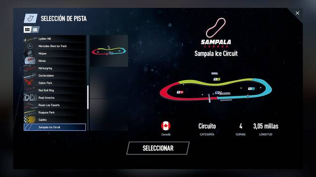 Project Cars 2 - Circuitos - SAMPALA ICE CIRCUIT