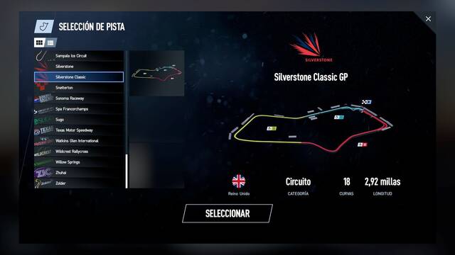 Project Cars 2 - Circuitos - SILVERSTONE CLASICO