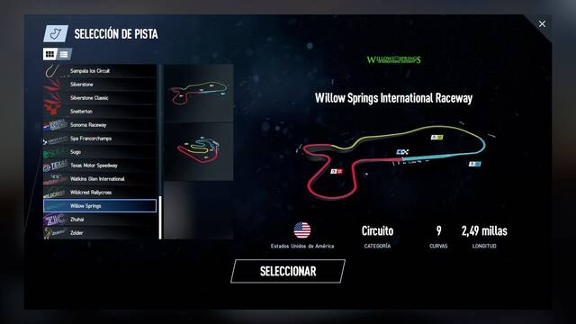 Project Cars 2 - Circuitos - WILLOW SPRINGS