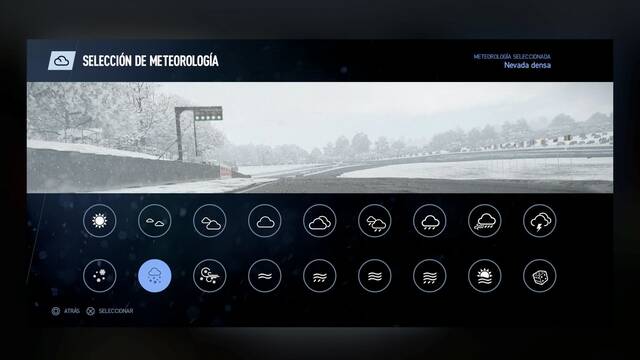 Project Cars 2 - Condiciones climatológicas - NEVADA DENSA