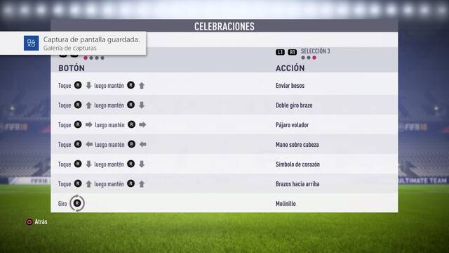 FIFA 18 - Celebraciones movimientos en carrera -