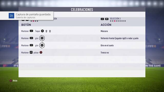 FIFA 18 - Celebraciones movimientos de finalización -