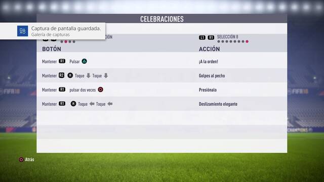 FIFA 18 - Celebraciones movimientos de finalización -