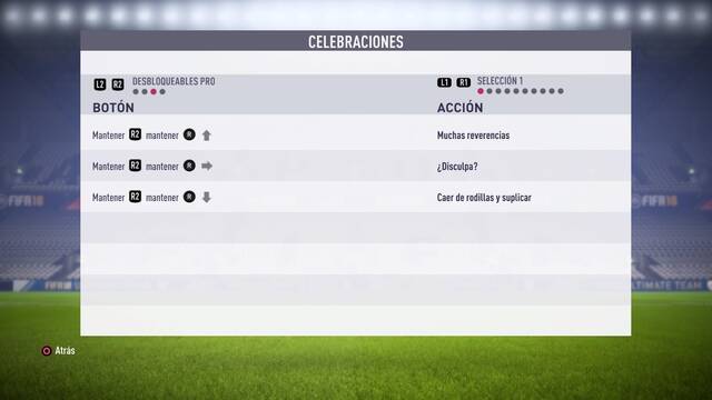FIFA 18 - Celebraciones desbloqueables Pro -