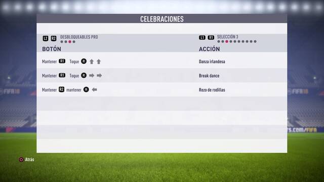 FIFA 18 - Celebraciones desbloqueables Pro -