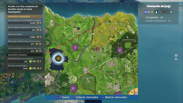 fortnite battle royale temporada 6 semana 1 puntos de aterrizaje templo tomate - fogatas fortnite temporada 8