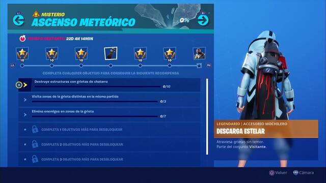 Fortnite - Recompensas de Ascenso Meteórico - 