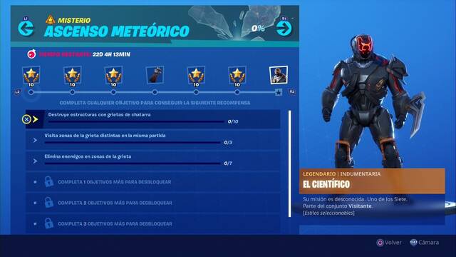Fortnite - Recompensas de Ascenso Meteórico - 