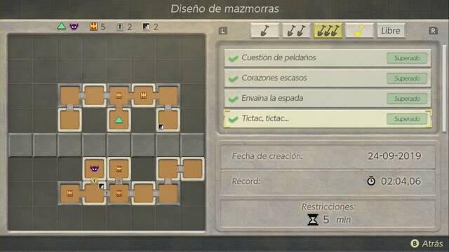 The Legend of Zelda: Link's Awakening - Planos de diseo de mazmorras de Damp - Tictac, tictac