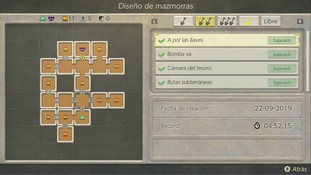 The Legend of Zelda: Link's Awakening - Planos de diseo de mazmorras de Damp - A por las llaves