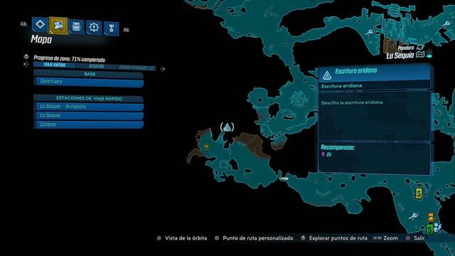 Borderlands 3 - Tablas eridianas en Pandora - Curiosidad
