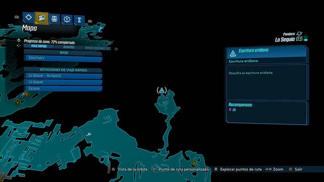 Borderlands 3 - Tablas eridianas en Pandora - Nombres del Destructor