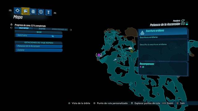 Borderlands 3 - Tablas eridianas en Pandora - Mordiscos