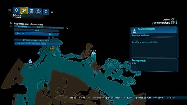Borderlands 3 - Tablas eridianas en Pandora - Construir Pandora (parte 1)