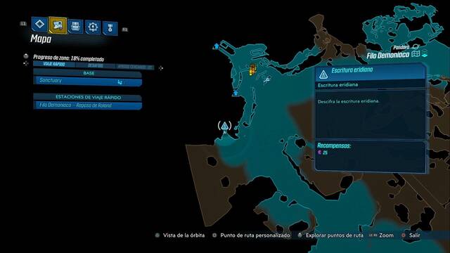 Borderlands 3 - Tablas eridianas en Pandora - Construir Pandora (parte 2)