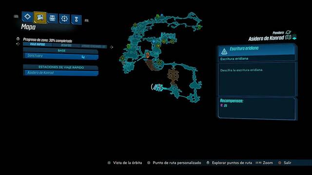 Borderlands 3 - Tablas eridianas en Pandora - Guerrero