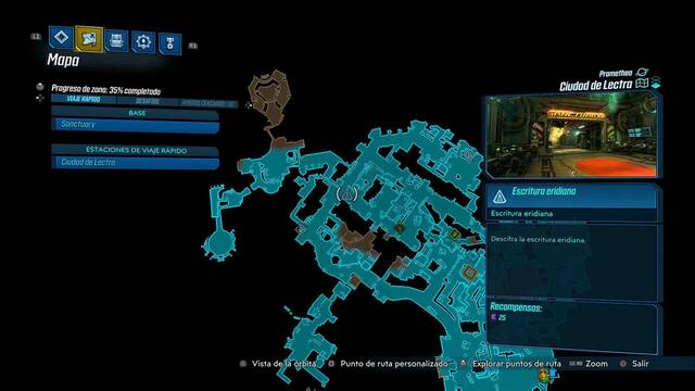 Borderlands 3 - Tablas eridianas en Promethea - Cazadas