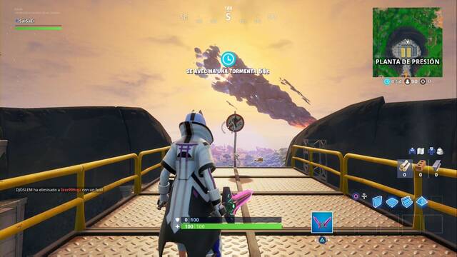 Fortnite Battle Royale - Destruye señales de Prohibido bailar: Localizaciones - Planta de Presi¢n