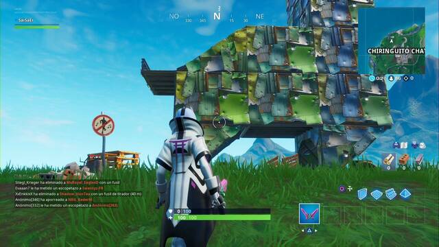 Fortnite Battle Royale - Destruye señales de Prohibido bailar: Localizaciones - Chiringuito Chatarra