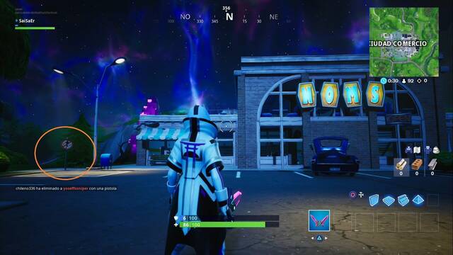Fortnite Battle Royale - Destruye señales de Prohibido bailar: Localizaciones - Ciudad Comercio