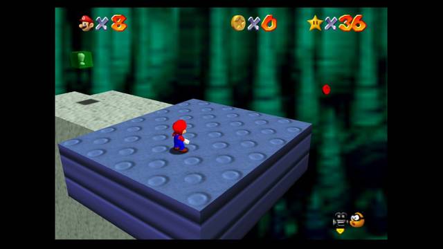 Super mario 64 - Monedas rojas de Bowser in the dark world - Primera moneda roja
