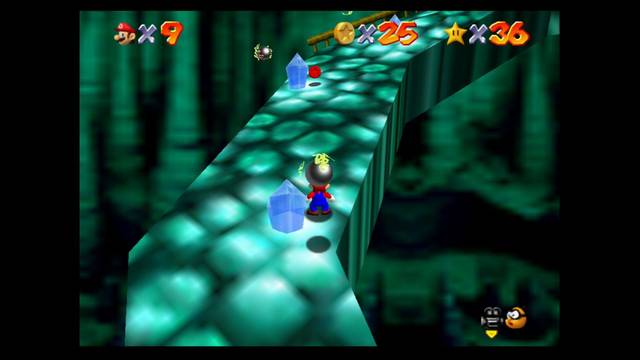 Super mario 64 - Monedas rojas de Bowser in the dark world - Tercera moneda roja