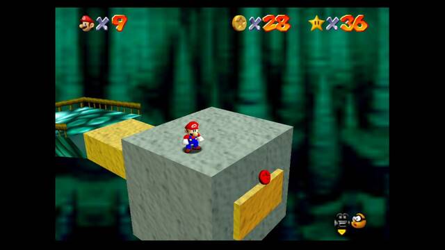 Super mario 64 - Monedas rojas de Bowser in the dark world - Cuarta moneda roja