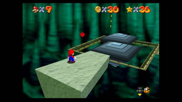 Super mario 64 - Monedas rojas de Bowser in the dark world - Quinta moneda roja