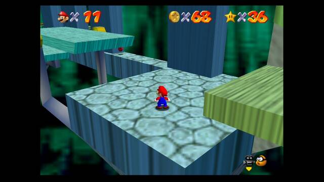 Super mario 64 - Monedas rojas de Bowser in the dark world - Septima moneda roja