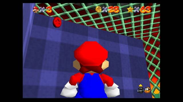 Super Mario 64 - Monedas rojas de Bowser in the fire sea - Cuarta moneda en la jaula