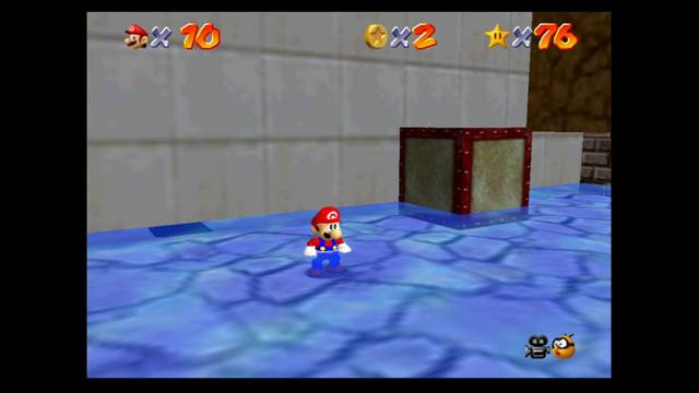 Super Mario 64 - Obetos a romper en Dry-Wet Land - y 03   Segunda caja y caja de madera