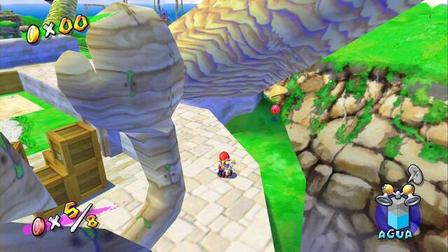 Super Mario Sunshine - Monedas rojas de Aldea Foresta - En el panal tras el balneario