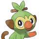 Pokmon Espada y Escudo - Ilustraciones - pss grookey