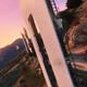 Escenarios de GTA V - Las letras de Vinewood (Hollywood) vistas desde cerca