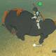 Zelda Breath of the Wild Captura al caballo gigante - Domar al caballo
