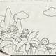Bocetos de niveles del primer Sonic - 