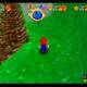 Super Mario 64 - Monedas rojas en Bob-Omb battlefield - En una ladera de la colina