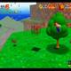 Super Mario 64 - Monedas rojas en Bob-Omb battlefield - En el arbol de la isla flotante
