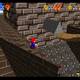 Super Mario 64 - Monedas rojas en Whomp's Fortress - Bajo laplataforma giratoria
