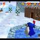 Super Mario 64 - Monedas rojas de Cool, Cool Mountain - Junto al ping�ino gigante