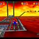 Super Mario 64 - Monedas rojas de Bowser in the fire sea - Primera moneda en la pasarela metalica