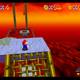 Super Mario 64 - Monedas rojas de Bowser in the fire sea - Sexta moneda en las rampas
