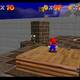 Super Mario 64 - Obetos a romper en Dry-Wet Land - Caja de madera ms arriba