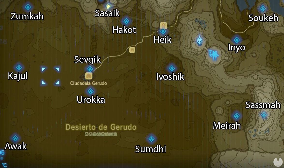 Todos Los Santuarios De Zelda Breath Of The Wild Y Su Localización 2733