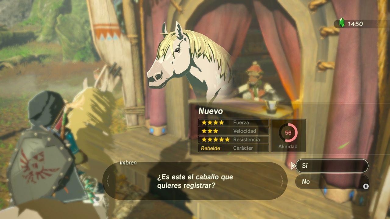 Cómo registrar los caballos en Zelda Breath of the Wild